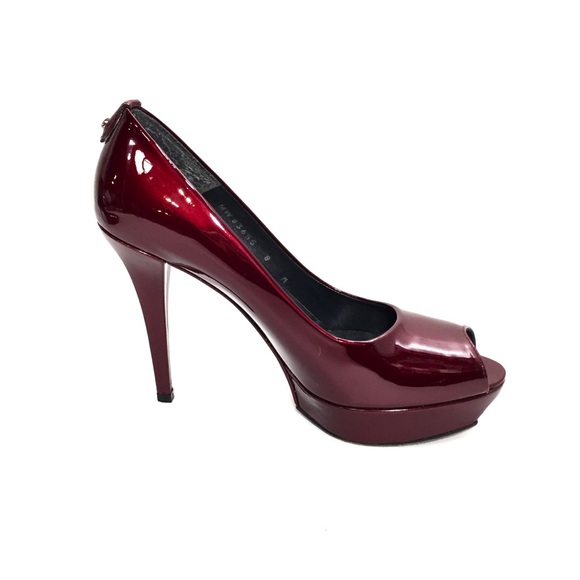 🌹Stuart Weitzman Red Patent Leather Platform Heels🌹 - Picture 6 of 8